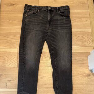 American Eagle AirFlex+ Slim Athletic Fit Jeans Black Size 36x30